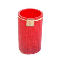 Luminária Cilíndrica Vermelha 12x20 Cm