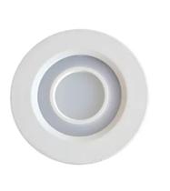 Luminaria Circular Decorativa De Embutir 3 Cores 8w Bivolt