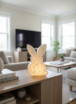 Luminária Coelho de Páscoa LED Decorativa, Temática, Presente, Mesa Posta, Exclusiva