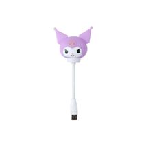 Luminária coleção sanrio kuromi com cabo usb 16 cm.