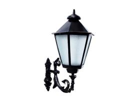 Luminária Colonial com Braço Italiana Grande Alumínio 99cm