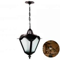 Luminária Colonial de Teto com Corrente Romana em Alumínio Luminária Colonial de Teto com Corrente Romana em Alumínio