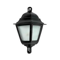 Luminária Colonial Meia Cara Canadense Em Alumínio E Vidro