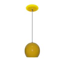 Luminaria Colorida Modelo Bolinha - Cor Amarelo Luminaria Colorida Modelo Bolinha - Cor Amarelo