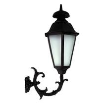 Luminária com Braço Italiana LB007 Externa e Interna Alumínio 84cm Prata Luminárias N. Sra. da Guia Luminária com Braço Italiana LB007 Externa e Interna Alumínio 84cm Prata Luminárias N. Sra. da Guia