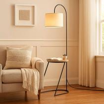 Luminária Com Mesa De Cabeceira Acoplada Estilo Industrial Pés De Aço Luminária Com Mesa De Cabeceira Acoplada Estilo Industrial Pés De Aço