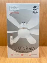 Luminária Com Ventilador 3 Níveis e Luz Regulável Oasis OIH-4953 Luminária Com Ventilador 3 Níveis e Luz Regulável Oasis OIH-4953