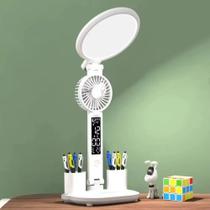 Luminária com Ventilador Mesa Touch 7W Luz Fria e Quente 40 LEDs Onistek ON-LM302 Luminária com Ventilador Mesa Touch 7W Luz Fria e Quente 40 LEDs Onistek ON-LM302