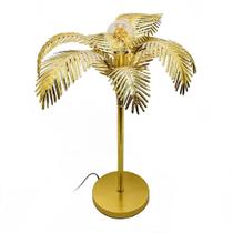 Luminaria Coqueiro Metal Dourado Fino Acabamento