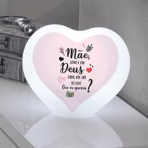 Luminária Coração De Mãe Deus Sabia Para Decorar e Iluminar Lâmpada LED Branco 10010888B Luminária Coração De Mãe Deus Sabia Para Decorar e Iluminar Lâmpada LED Branco 10010888B