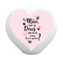 Luminária Coração Mãe Deus Sabia Luminária Coração Mãe Deus Sabia