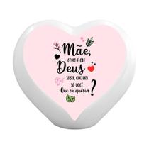 Luminária Coração Mãe Deus Sabia Luminária Coração Mãe Deus Sabia