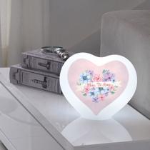 Luminária Coração Mãe Floral LED Luminária Coração Mãe Floral LED