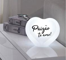 Luminária Coração Paizão Te Amo Luminária Coração Paizão Te Amo