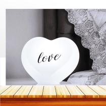 Luminária Coração Porta Retrato Para Iluminar e Decorar Lâmpada LED Branco 10010499B