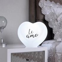 Luminária Coração Te Amo White LED Luminária Coração Te Amo White LED