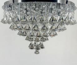 Luminária Cristal Design Clássico Alto Brilho Para Sala