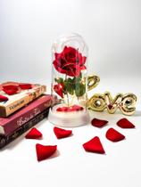 Luminária Cúpula A Bela E A Fera A Rosa Encantada Presente dia das mães Luminária Cúpula A Bela E A Fera A Rosa Encantada Presente dia das mães