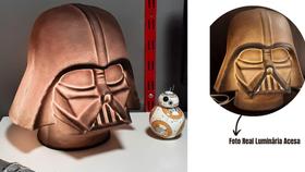 Luminária Darth Vader Abajur Star Wars Presente Diferente Iluminação Mesa Geek Decoração - Usare