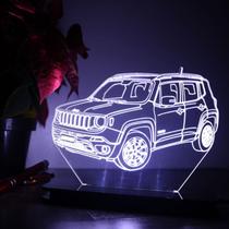 Luminária de Acrílico Jeep Renegade