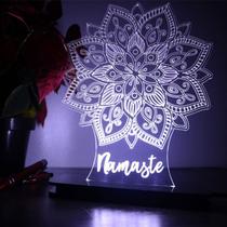 Luminária de Acrílico Mandala Namaste