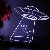 Luminária de Acrílico UFO Ovni Humano - Elood