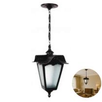 Luminária De Alumínio Colonial de Teto com Corrente Madri Luminária De Alumínio Colonial de Teto com Corrente Madri