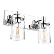 Luminária de banheiro Aipsun Chrome 2-Light Inox 38x13x20cm