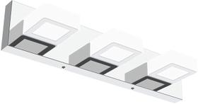 Luminária de banheiro Ralbay 3 luzes em aço inoxidável 50cm 110V