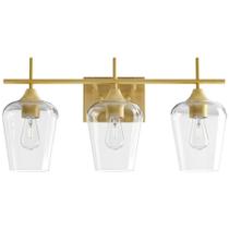 Luminária de banheiro VONLUCE 3-Light Gold Clear Glass