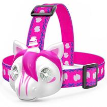 Luminária de cabeça infantil Aubllo unicórnio LED com 3 modos e tira ajustável Luminária de cabeça infantil Aubllo unicórnio LED com 3 modos e tira ajustável