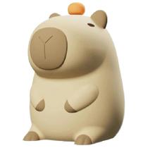 Luminária De Cabeceira Infantil De Silicone Recarregável USB Com Desenho Fofo De Capivara Para