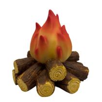 Luminária de cabeceira LED de simulação de luz noturna Firewood Flame Anime