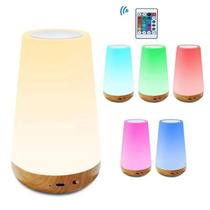 Luminária de Cabeceira Touch USB com Controle de Cores RGB LED