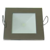 Luminária de Cabine Inox Quadrada 12/24v Branco Frio
