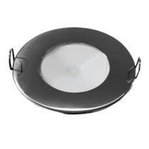 Luminária de Cabine Inox Redonda 12v 24v Branco Frio