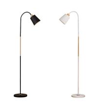 Luminária de Chão Abajur de Chão Pedestal Articulável com Detalhes em Madeira Luminária Sala Quarto Escritório Grande