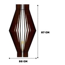 Luminária De Chão Acrópole Mdf Luminária Preto Luminária De Chão Acrópole Mdf Luminária Preto