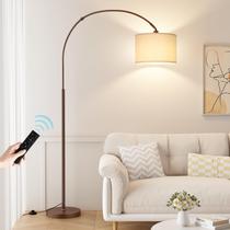 Luminária de chão Ambimall 70 Dimmable Arc com controle remoto bege/marrom Luminária de chão Ambimall 70 Dimmable Arc com controle remoto bege/marrom