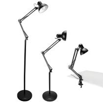 Luminária de Chão Articulada Abajur Regulável Artiko Pixie+ Com Base E Garra
