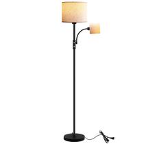 Luminária de chão BoostArea 157 cm LED para leitura, cúpula bege Luminária de chão BoostArea 157 cm LED para leitura, cúpula bege