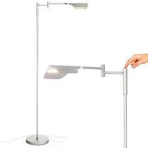 Luminária de Chão Brightech Leaf Pharmacy - Lâmpada de Leitura LED Prata