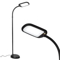 Luminária de Chão Brightech Litespan Slim LED Regulável Ajustável Preta