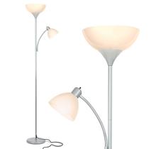 Luminária de chão Brightech Sky Dome Plus LED Silver 183 cm de altura