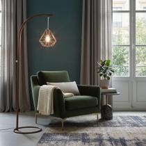 Luminária De Chão Brooklyn Metal Cúpula Diamante Base Circular Moderna Sala Quarto Luxo Cor:Cobre Luminária De Chão Brooklyn Metal Cúpula Diamante Base Circular Moderna Sala Quarto Luxo Cor:Cobre