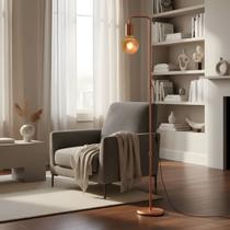 Luminária De Chão Coluna de iluminação Moderna Estilo Retrô - Ideal para canto de sala, cabeceira de cama