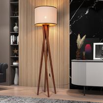 Luminaria De Chão Cristal DMOB Cúpula em Palha Natural