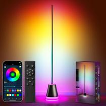 Luminária de chão de canto LED Keepsmile RGB com aplicativo remoto Luminária de chão de canto LED Keepsmile RGB com aplicativo remoto