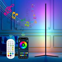 Luminária de chão de canto Zkcbutie LED Space 16 milhões de cores