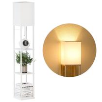 Luminária de chão de prateleira SUNMORY com LED regulável de 3 vias e prateleiras